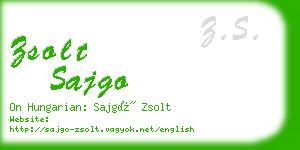 zsolt sajgo business card